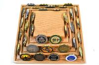 Coin Display "Lazy Susan" (Oak)